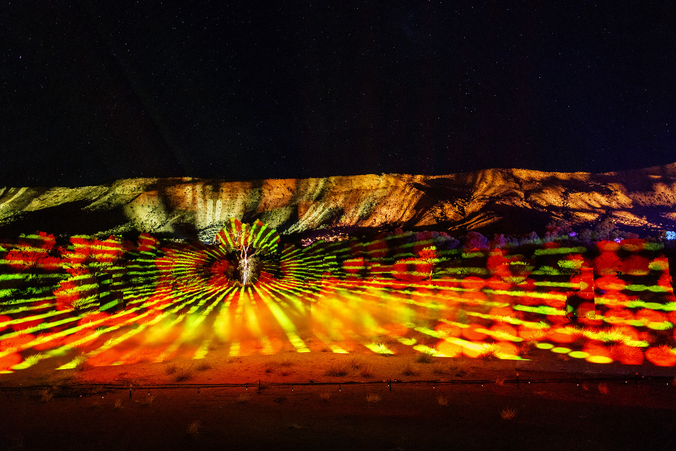 Parrtjima festival, Alice Springs, Australia.